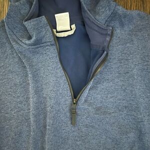 Nike Men's Light Blue Quarter-Zip Sweater
